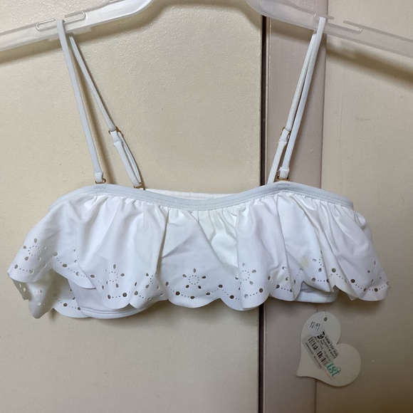 Sugar Coast White Hyacinth Swim Top Size M NWT for sale - Picture 2 of 13